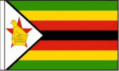 Zimbabwe Hand Waving Flags
